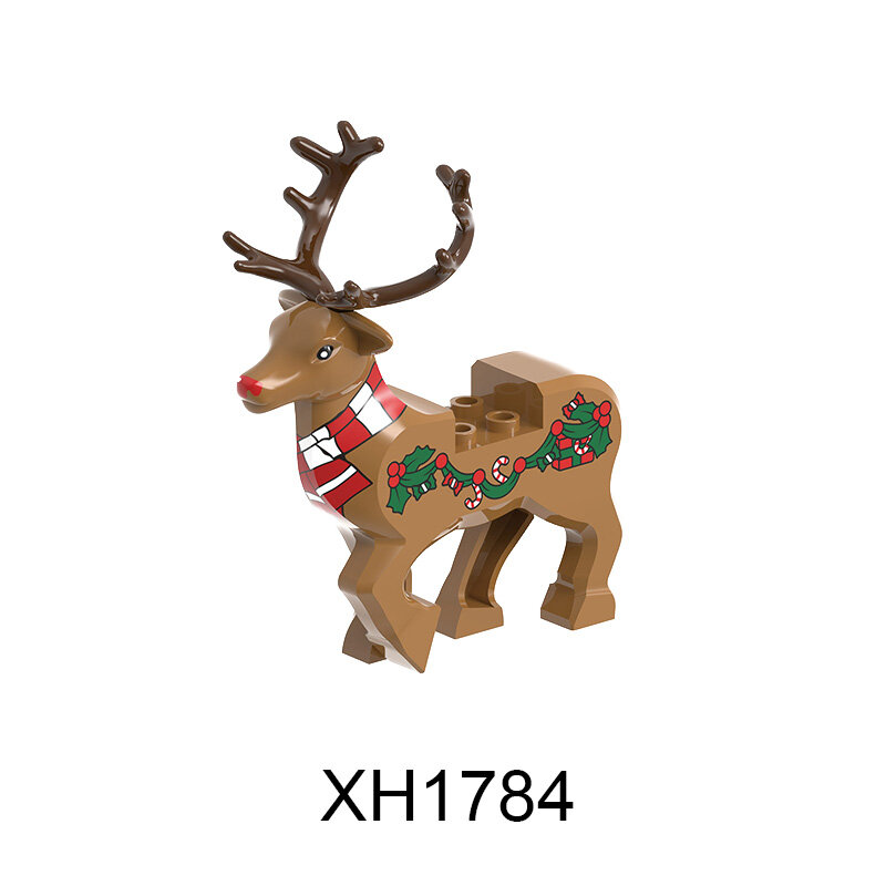 X0319 XH1751 XH1752 XH1784 XH1785 Building Block Toys Christmas renna Megaloceros Douro continentale Milu Fantasy Starry Sky Deer
