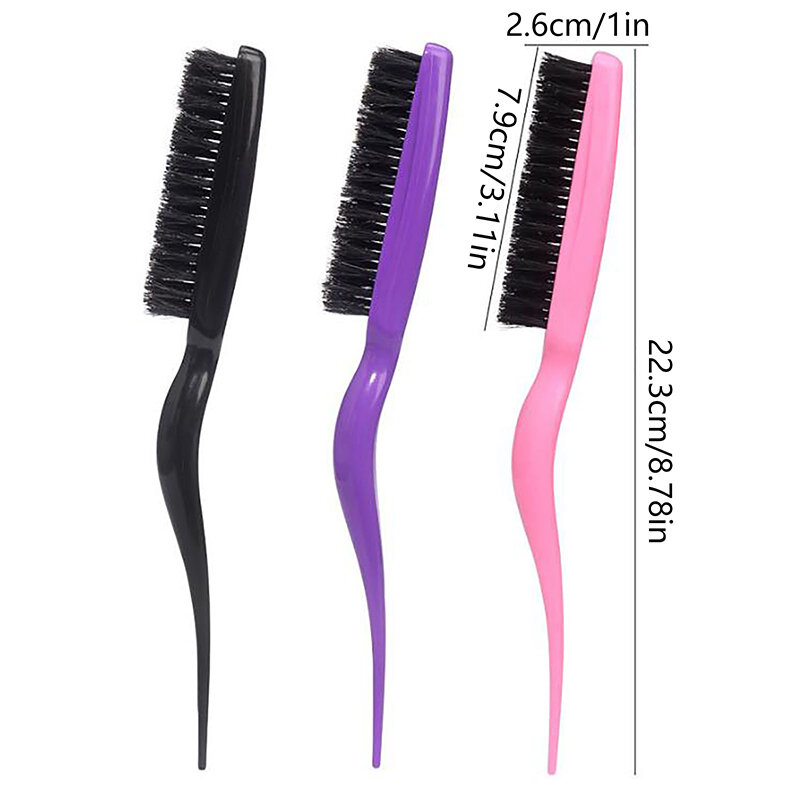 1 Pcs Professional Hairbrush Comb Comb Back Comb Hairbrush Fine Line Styling Tool Wholesale hard hair brush barber accessories