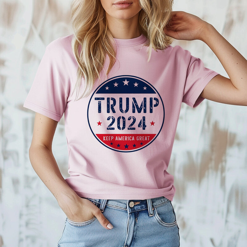 Camiseta de Trump para hombre, top harajuku para niño, ropa divertida de manga y2k