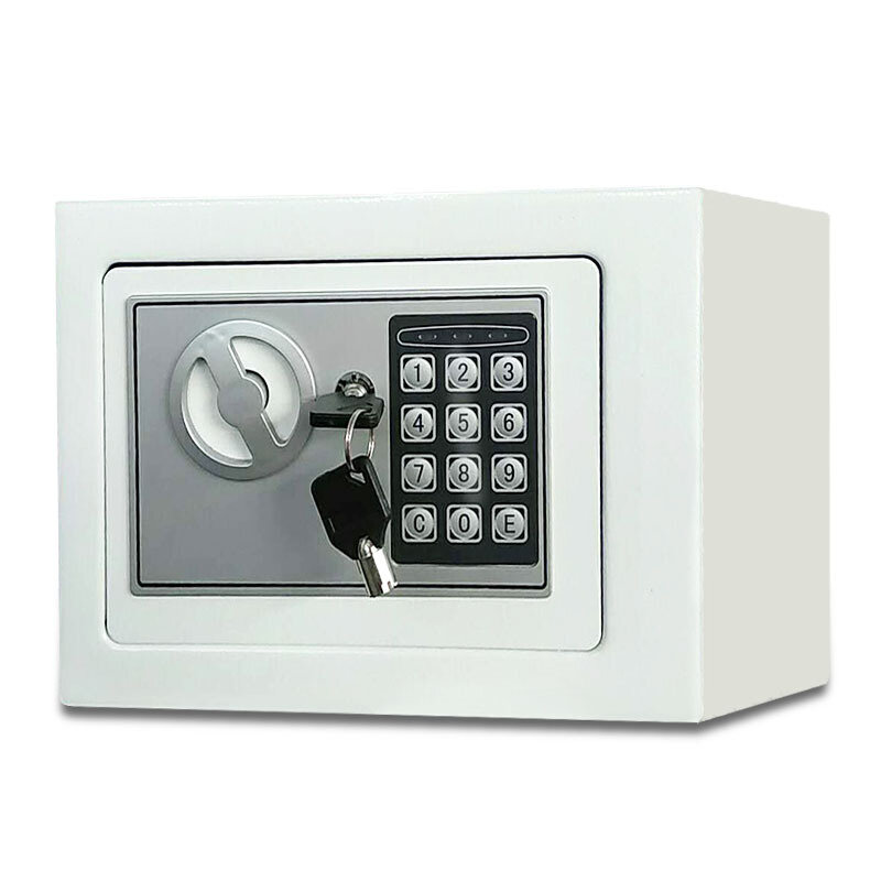 Caja fuerte para monedas 17E, caja fuerte pequeña con contraseña de acero para el hogar y la Oficina, Mini caja fuerte con colores opcionales