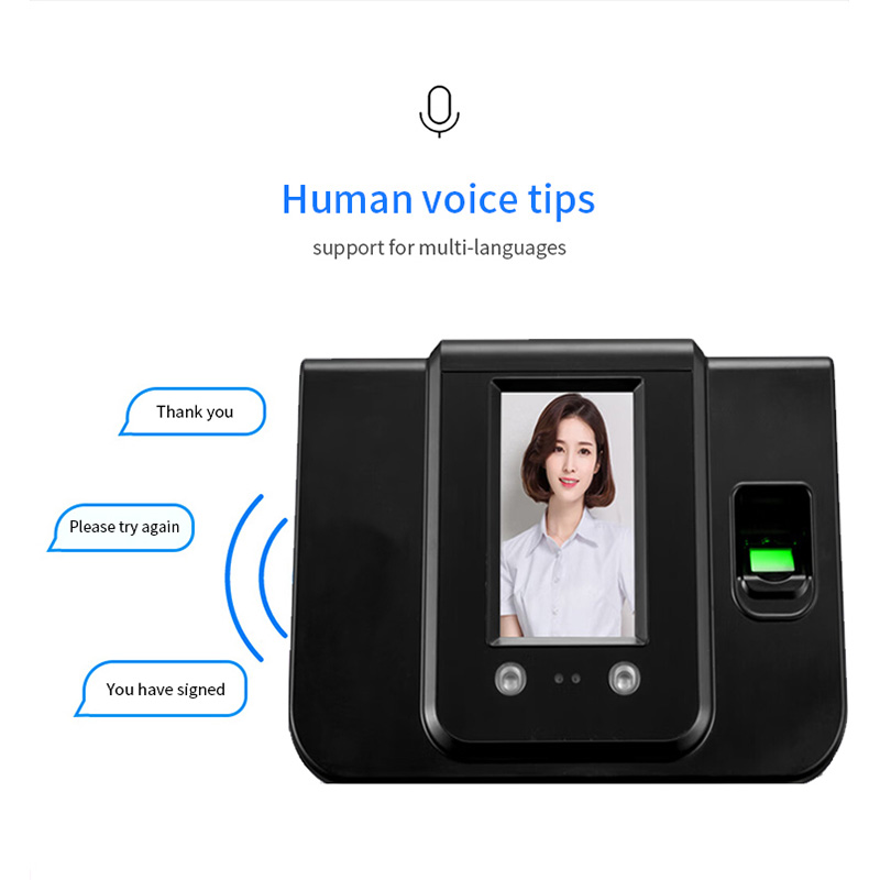 Student Employee Face Recognition  Machine Biometric Fingerprint Attendance Time Recording WIFI Access Control System