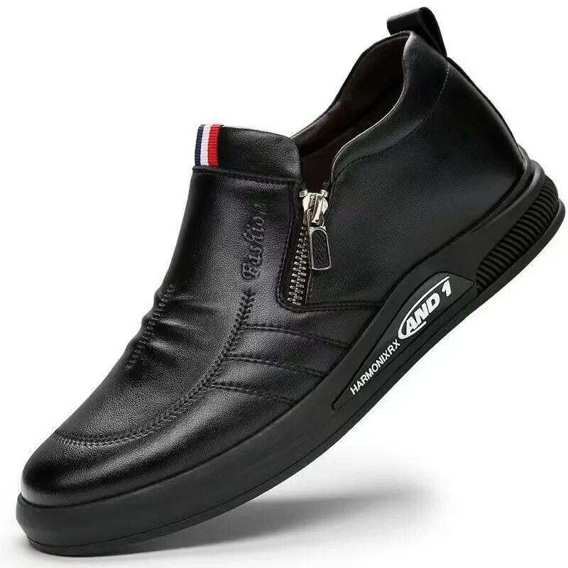 Scarpe Casual in pelle mocassini da uomo Trend Brand Business Shoes autunno Slip on Flat Man Sneakes comodi mocassini Zapatos Hombre