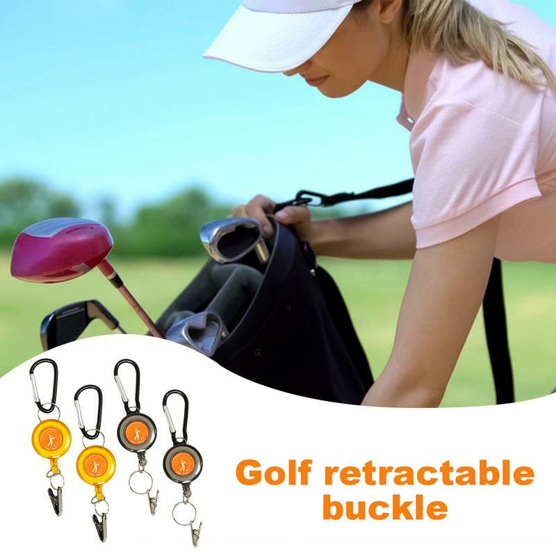 Einziehbarer Schlüsselbund-Golf-Teleskop clip Hochleistungs-Golfzubehör-Multifunktion clips für Golfschläger-Kopf bedeckungen