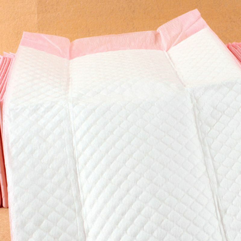 100ชิ้นเด็กอ่อนแผ่นปัสสาวะเปลี่ยนแผ่นสีชมพูทิ้งทารกเตียงผ้าอ้อมครอบคลุมผ้าอ้อมที่นอนเปลี่ยนเสื่อQX2D