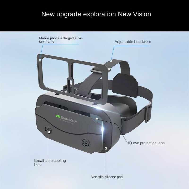 Vrshinecon Magic Mirror Virtual Reality Vr Glasses Mobile Phone Movie Game 3d Digital Glasses Vr