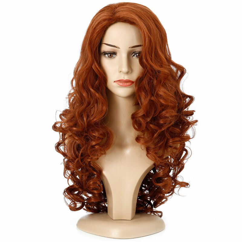 Wave Curly Hair Headgear Women's Long Sexy Curly Full Wigs Party Cosplay Realsti