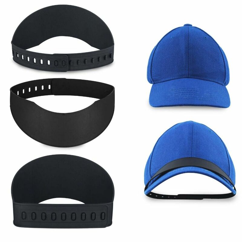Topi pembentuk yang nyaman dengan benok topi Bender topi lengkung 9 Brim alat plastik dapat digunakan kembali topi dengan pita lengkung