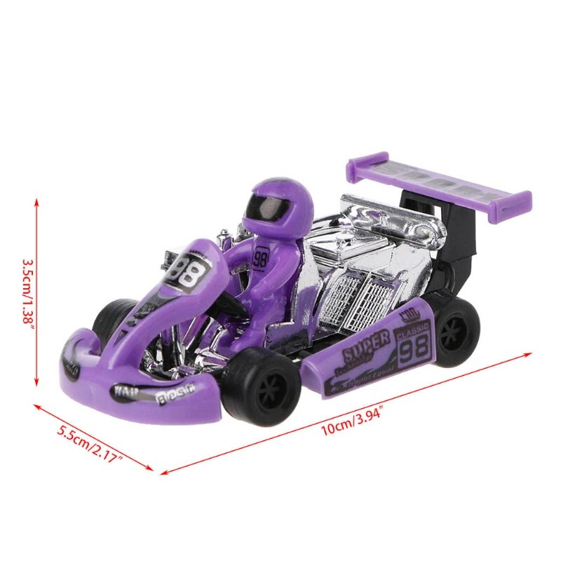 Legierung Auto Modell Go-Kart Rennspiel Sport fahrzeug Kunststoff Motor zurückziehen Spielzeug