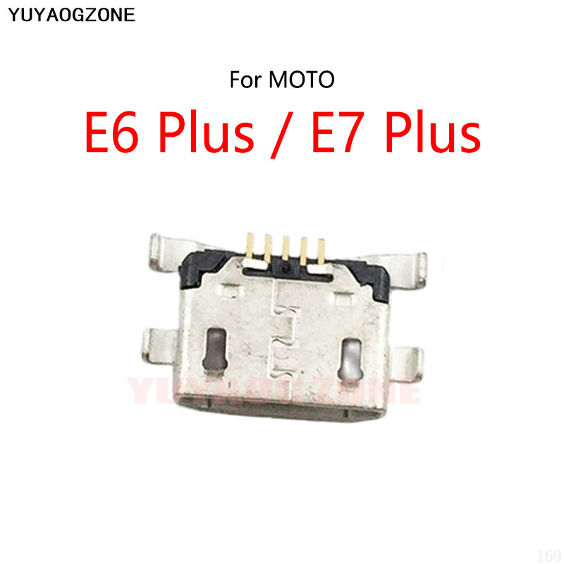 5 uds./lote para Motorola MOTO E6 Plus XT2025 / E7 Plus XT2081 Micro USB base de carga Puerto Jack