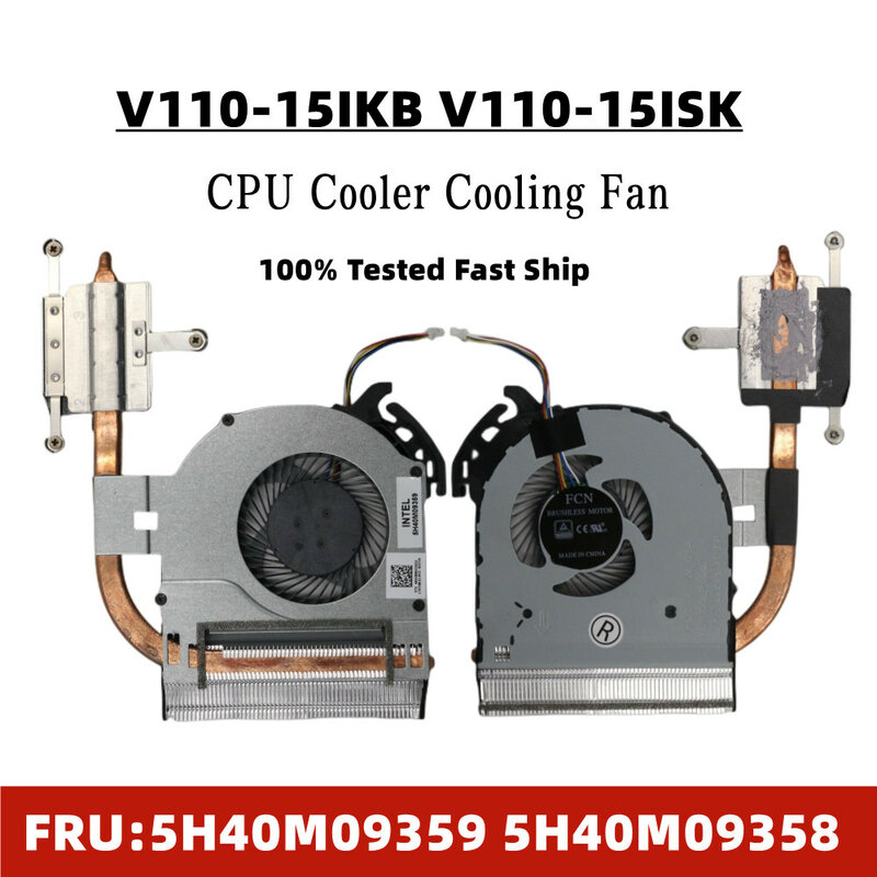 Ventilador disipador de calor Original para Lenovo V110-15IKB, 5H40M09359, 5H40M09358, 100% probado, envío rápido