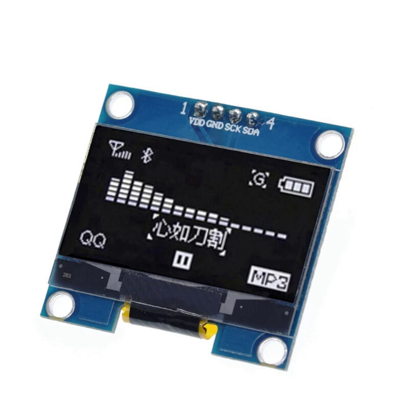 4-контактный OLED-модуль для Arduino, 1,3 дюйма, ЖК-дисплей, белый/синий цвет, 128x64, 1,3 дюйма, IIC I2C
