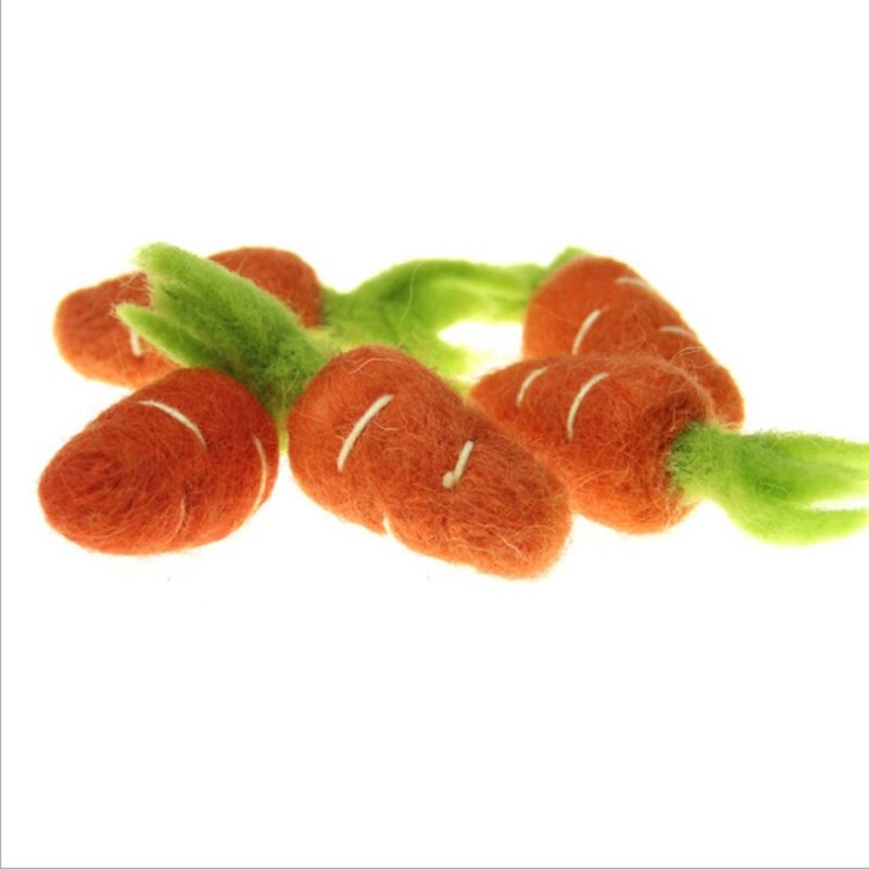 Neonato Fotografia Puntelli di carota Ornamenti a forma di carota in feltro Ciondoli fai da te Spille Forniture per forcine di a