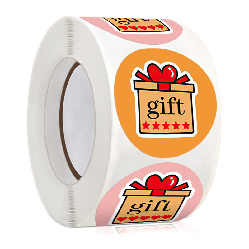 100-500Pcs Gift Sticker Tevredenheid Vijf-sterren Lof Geschenkdoos Verpakking Giveaway Afdichting Sticker Label