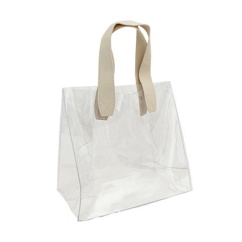 Сумка для покупок многофункциональная сумка-тоут Прозрачная многофункциональная износостойкая ударопрочная вместительная сумка с ручками