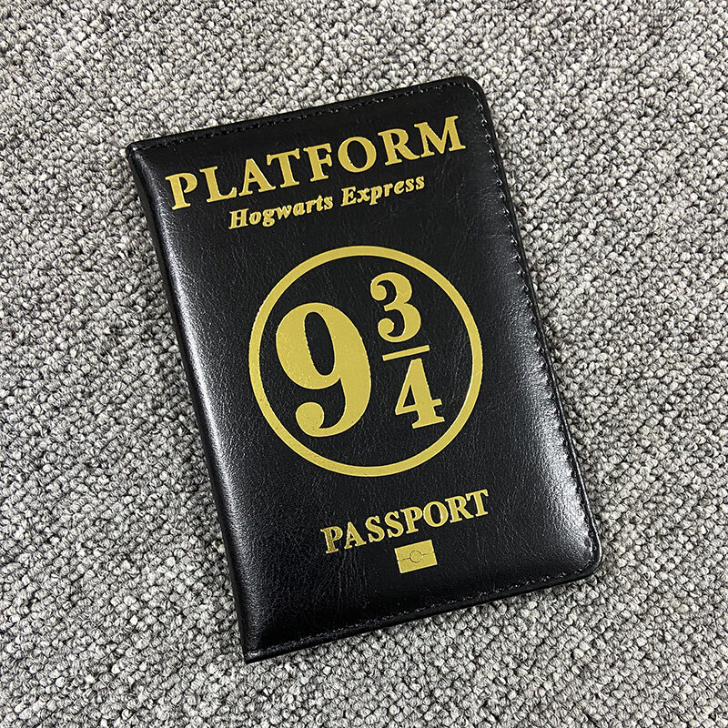 Sampul Paspor Kartun Sampul Kulit Pu untuk Dompet Paspor Travel Pelindung Tempat Paspor Imut (Gratis Ukiran Nama)