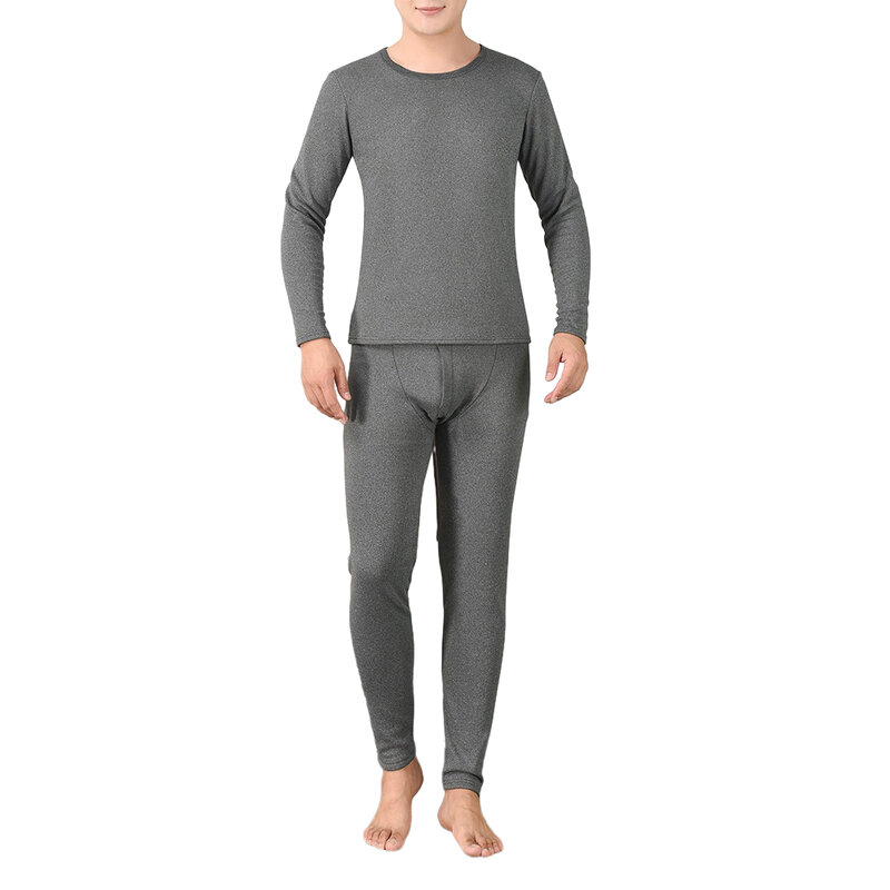 Comfortable Mens Tops Suit Long Sleeved Suit Daily Fleece Half Turtleneck Lined Long Johns Top Long Sleeved O-neck