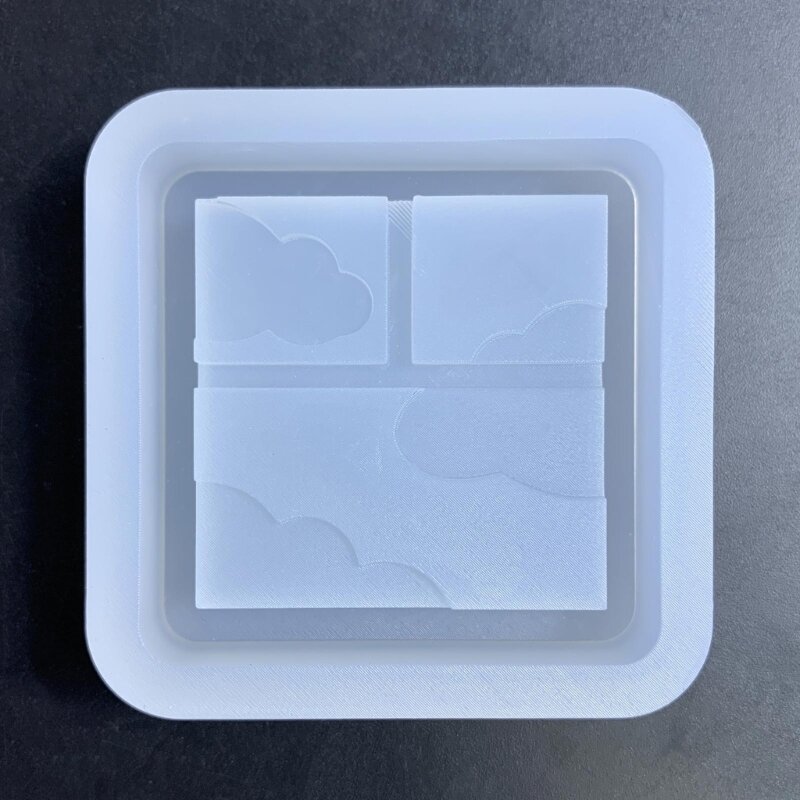Resin Casting Molds,Resin Art Shaker Mold,Crystal Silicone Hollow Mold 517F