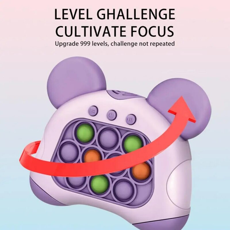 Endless Fun Handheld Bubble Game Console para Crianças, 4 Modos de Reação, Toy Training Challenge para Meninos, Whack a-Modes
