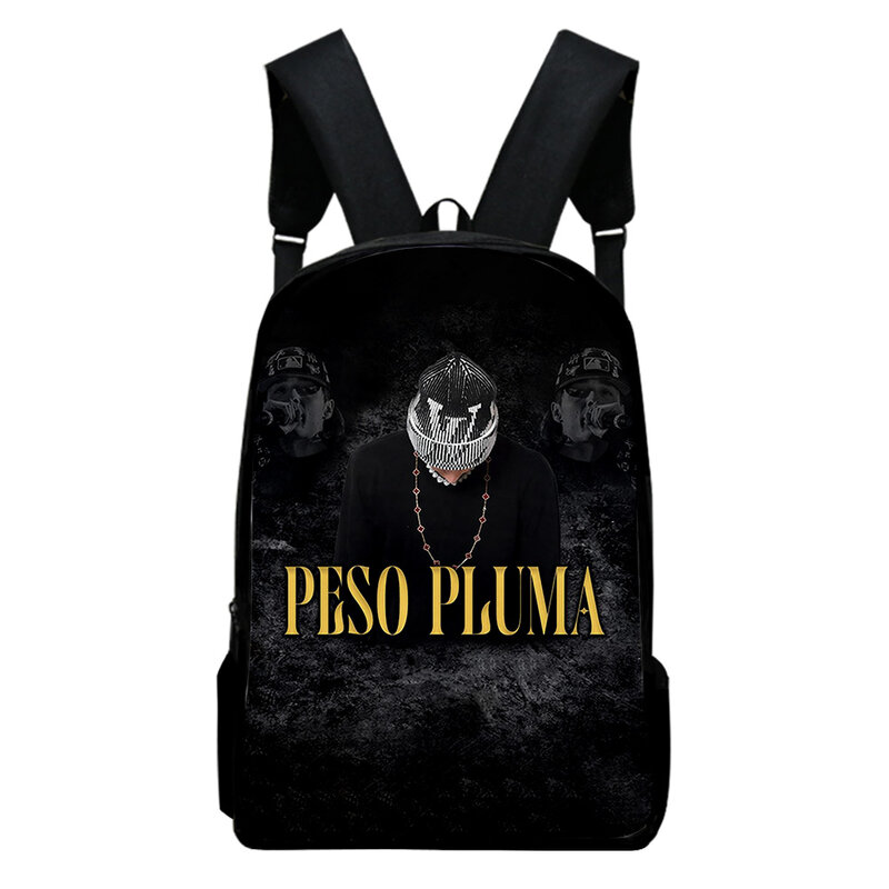 Peso Pluma Rucksack Schult asche Erwachsene Kinder Taschen Unisex Rucksack Tages rucksack Harajuku Taschen
