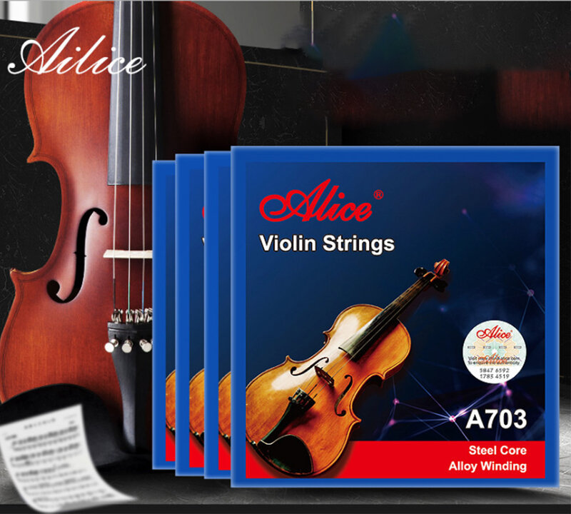 Violino argento avvolto E D G sostituzione di corde singole per violini Full Size per 1/2 1/4 1/8 3/4 stringa di anima in acciaio Full Size