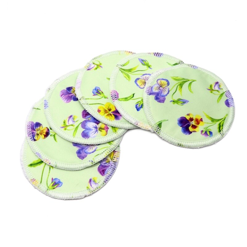 Coussinets d'allaitement 6 pièces/ensemble tapis d'allaitement lavable Super absorbant pour maman coussin d'alimentation