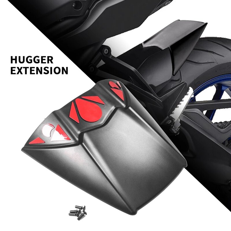 AU04 -Motorcycle Rear Mudguard Fender Extender Hugger Extension Rear Wheel Cover For Yamaha Tracer 900 Tracer900 GT 2018-2020