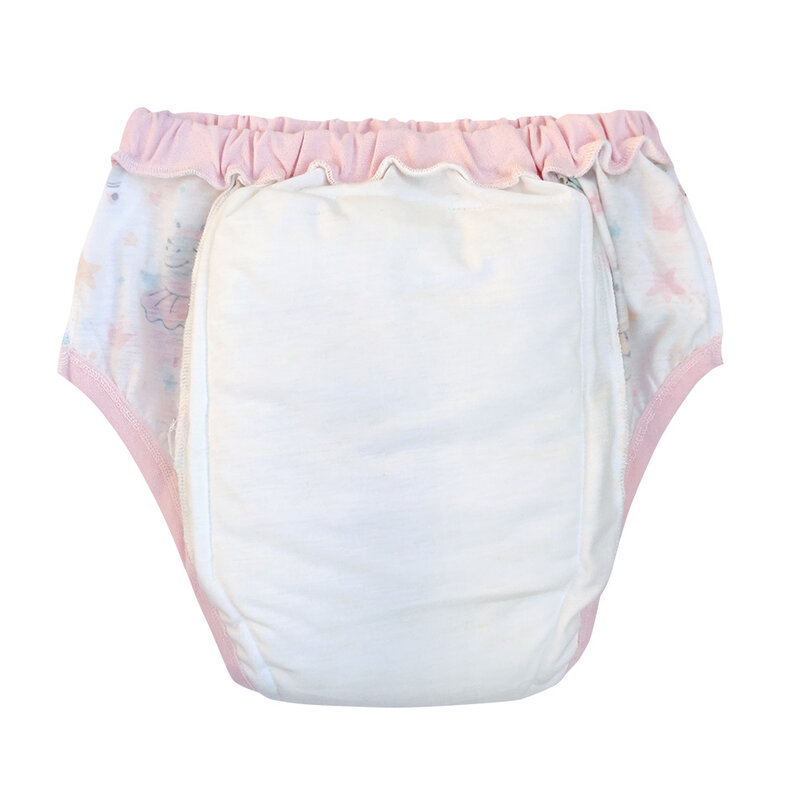 Pink dancing ballet bunny Waterproof Adult Baby Traning Pants DDLG Reusable Nappies Adult Aloth Diaper Potty Underweaer Panties