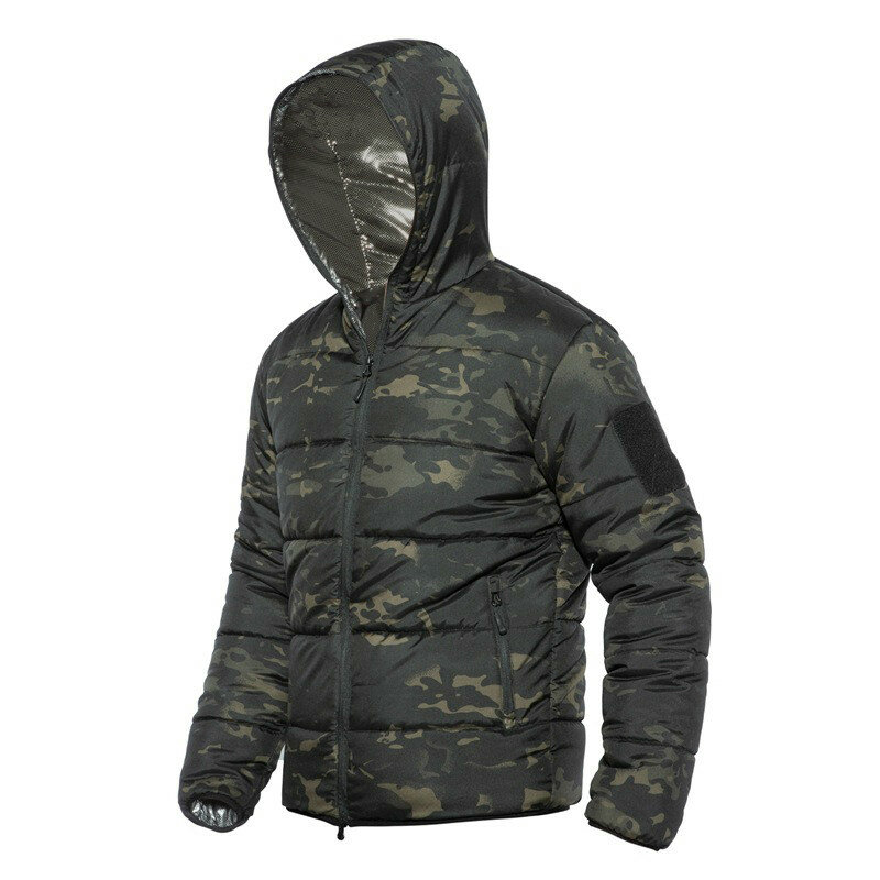 Camo Tactical Parkas Men Winter Military Light Weight Warm Hooded Jackets Outdoor Camouflage Hunting Parka Coats Big Size 5XL