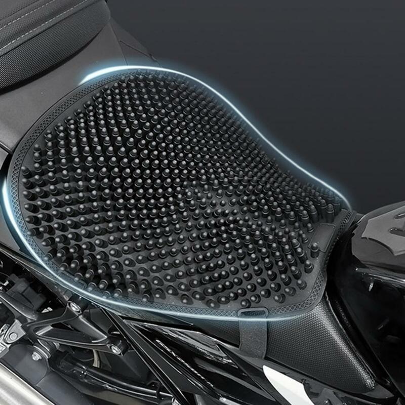 Capa de assento de absorção de choque descompressão preto macio da motocicleta gel almofada do assento para a motocicleta