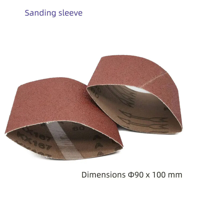 10 Pieces 283*100mm Abrasive Sleeves Sanding Belts for Wood Metal Grinding Polishing in connection with expansion roller