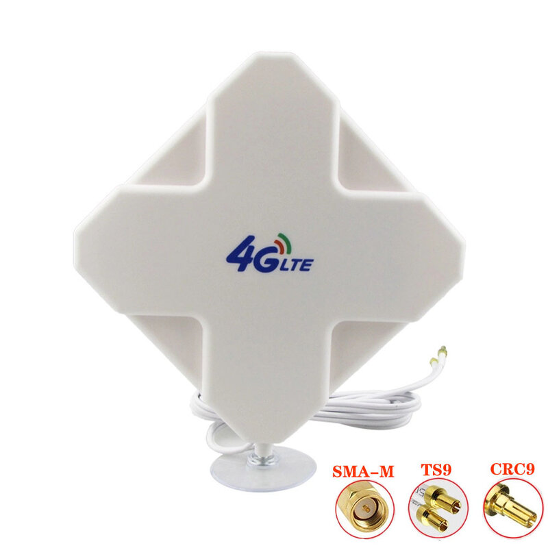 Hi-Gain 3G 4G LTE Outdoor 28dBi Directional Wide Band MIMO Antenna 700-2700MHz 3 meters RG174 Panel Antenna