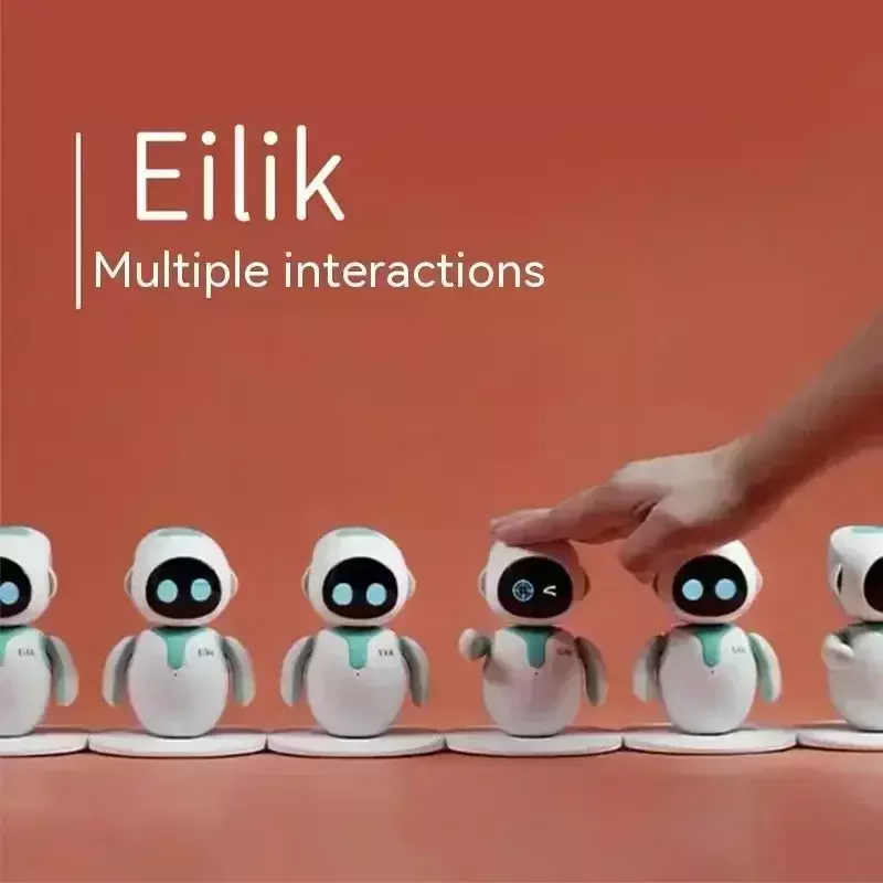 Eilik ذكي AI سطح المكتب الروبوت ، صوت التفاعل التفاعلي ، المصاحبة AI ، المخزون الحيوانات الأليفة الإلكترونية