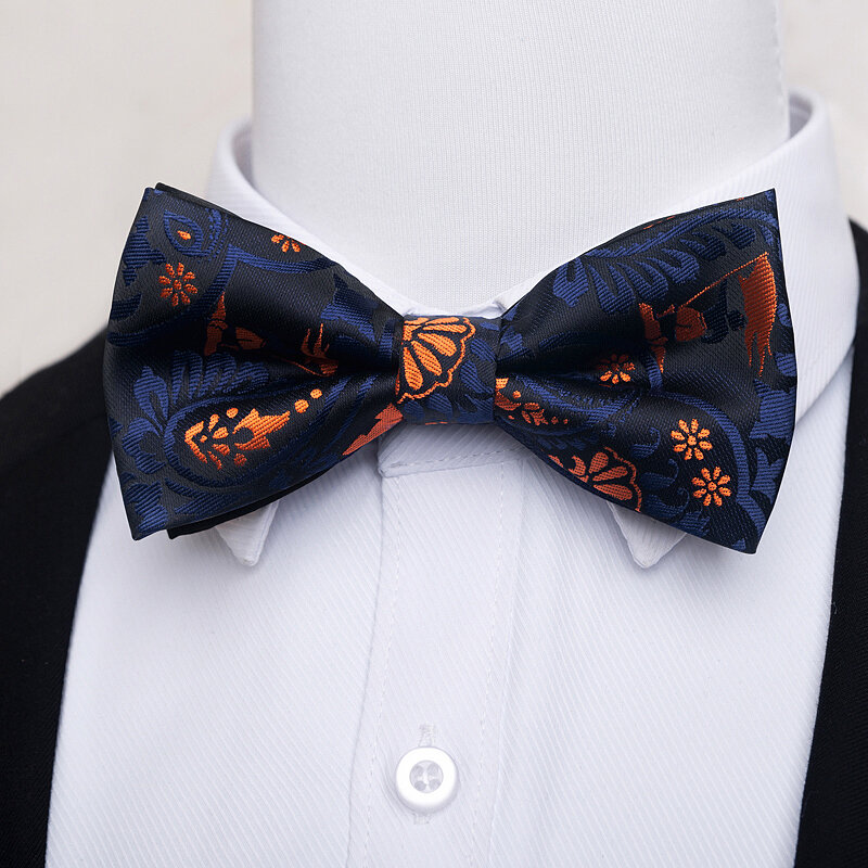 Модный брендовый шелковый галстук-бабочка темно-синий мужской галстук-бабочка в горошек свадебные аксессуары Подходит для формальной вечеринки на день влюбленных