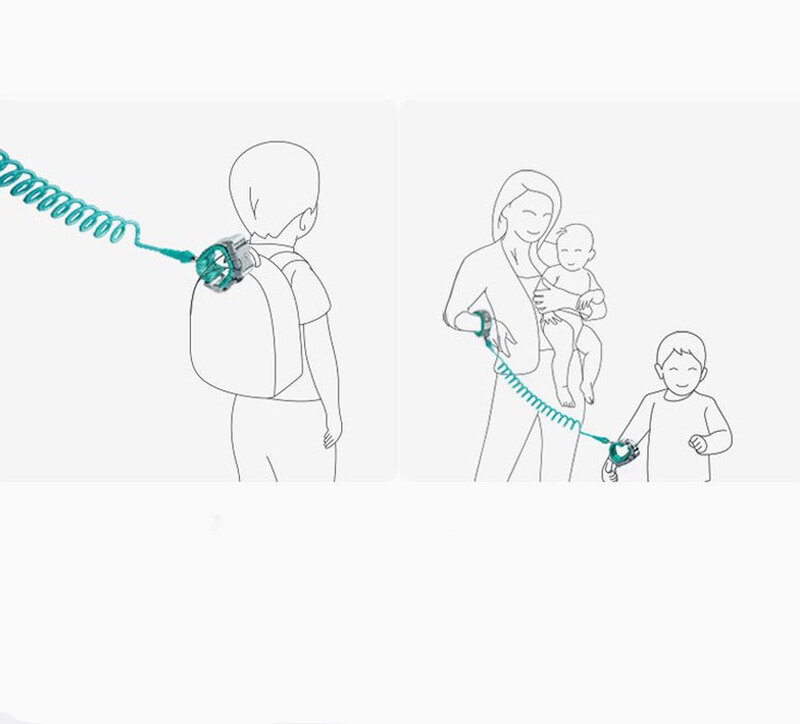 Imbracatura per bambini Anti Lost Wrist Link bambini Outdoor Walking Hand Belt Band braccialetto per bambini guinzaglio per bambini imbracatura di sicurezza Strap Rope