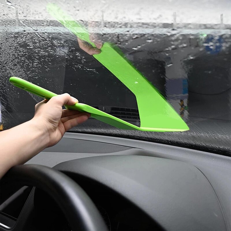 Car Window Squeegee Long Handle Tint Squeegee Styling Cleaning Tool Car Wrapping Film Scraper Auto Styling Cleaning Tool For