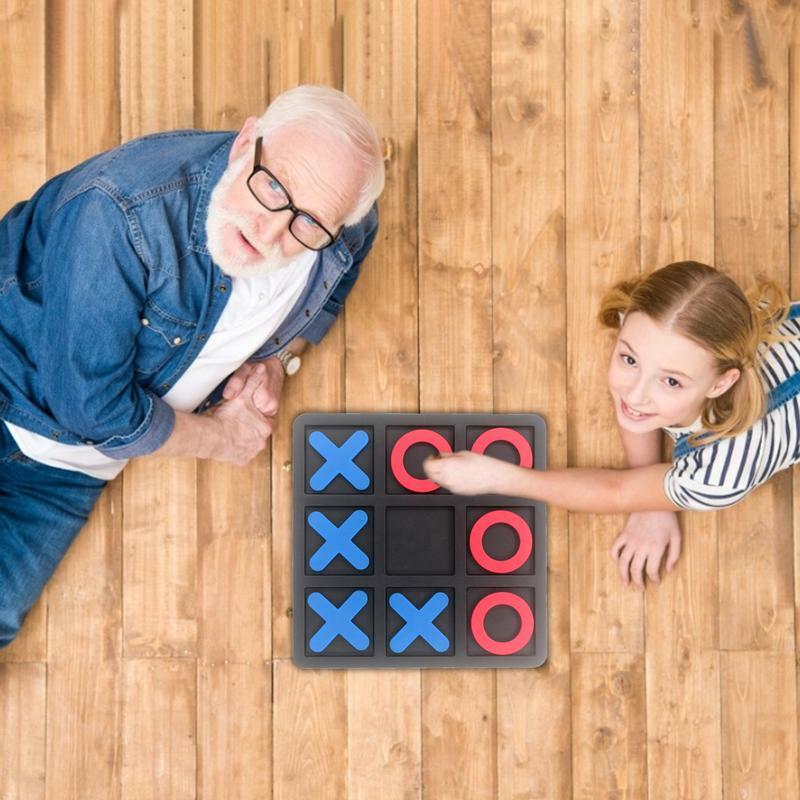부모 자녀 상호 작용 레저 보드 게임 OX 체스 재미있는 교육 장난감 퍼즐 게임, 어린이 선물