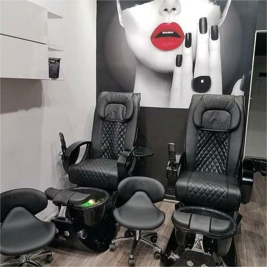 Silla eléctrica de pedicura para salón de belleza, sillón de lujo moderno sin plomería para masaje de pies, Spa