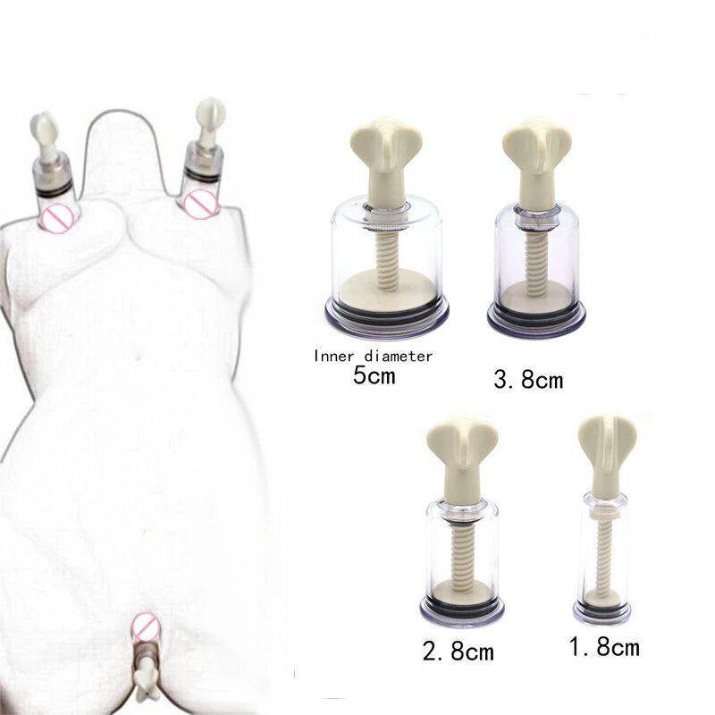 Nipple Sucker Enlarger Nipple Clamps Clit Pussy Pump Clitoris Clip Vacuum Stimulate Breast Enlarger Adults Sex Toys For Women