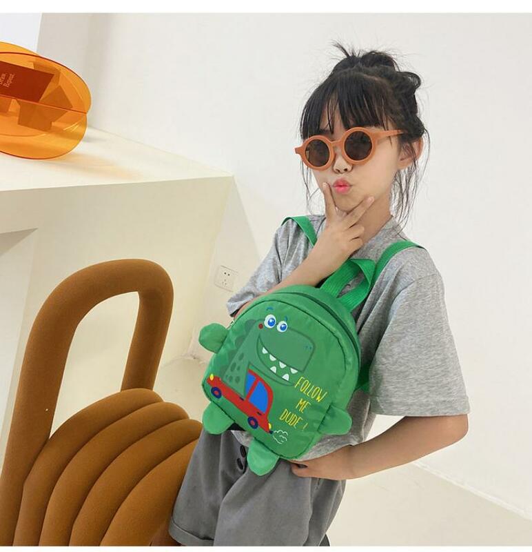 การ์ตูนน่ารักเด็กวัยหัดเดินเด็ก Outdoor Travel กระเป๋าเป้สะพายหลังโรงเรียนอนุบาลเด็กกระเป๋า Unisex หล่อไดโนเสาร์โรงเรียนกระเป๋า