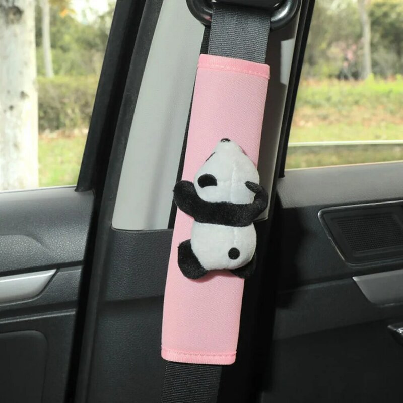 Cintura di sicurezza spalline accessori per auto cartoni animati morbido cuscino per cintura di sicurezza fodere in poliestere ragazza