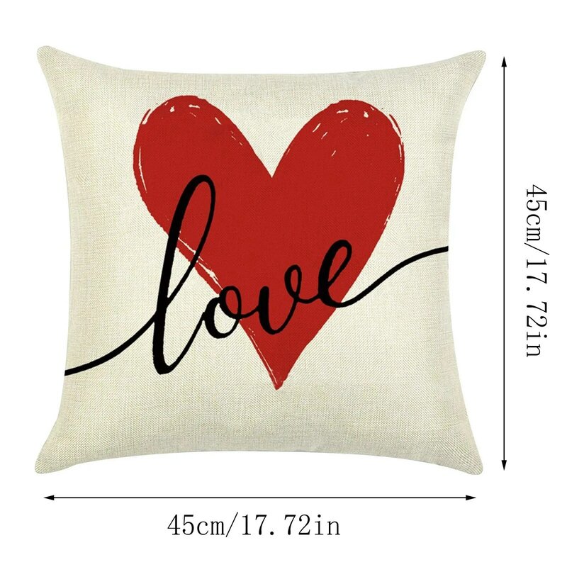 Pillowcases Valentine's Day Pillowcases Valentine's Day Decor Home Love Happy Valentine's Day Pillow Decorative Pillows