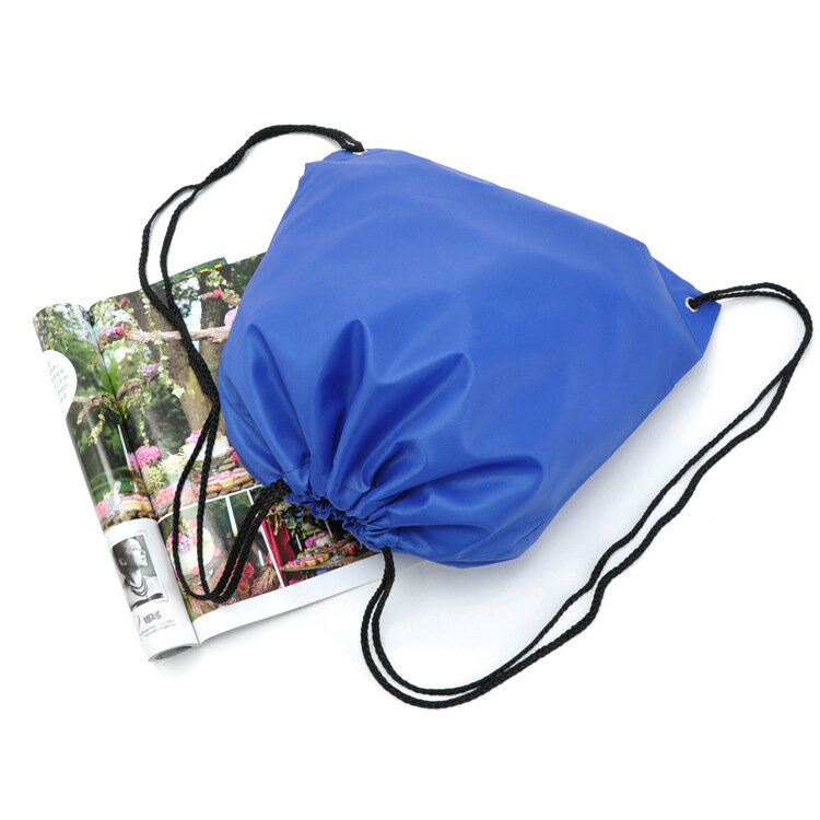 Bolso con cordón personalizado para mujer y niño, mochila escolar con bolsillo para zapatos, con logotipo impreso