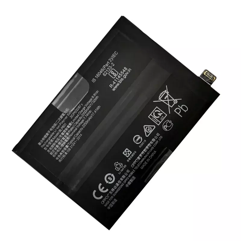 Batería de repuesto BLP831 100% mAh para Oppo Find X3 Pro X3Pro CPH2173 PEEM00, 4500 Original, alta calidad