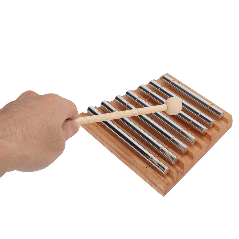 Energy Chime 7 Tone Hand Chimes Percussion Instrument With Mallet For Classroom Management