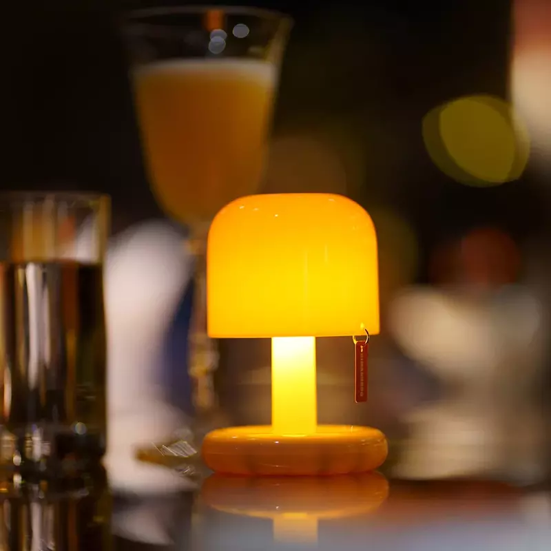 Mini kreative Pilz Tisch lampe Sonnen untergang Farbe wiederauf ladbare Desktop Nachtlicht für Schlafzimmer Nacht Wohnzimmer Dekor Kinder Geschenk
