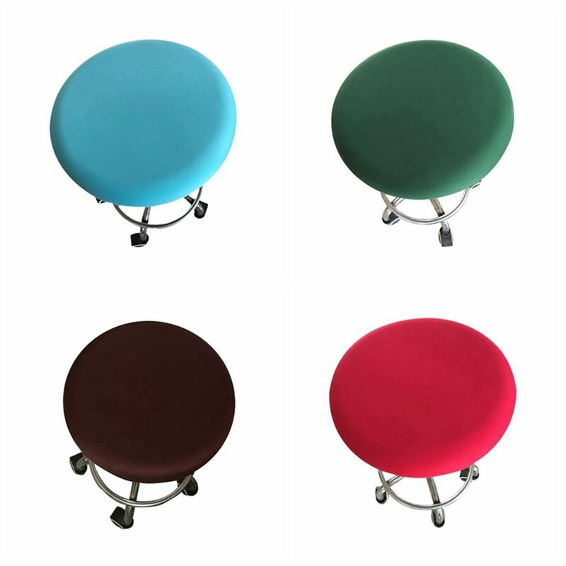 Round Fashion Stretch Bar Stool Elastic Home Decor Seat Cover Chair Cover Stool Cover Chair Slipcover