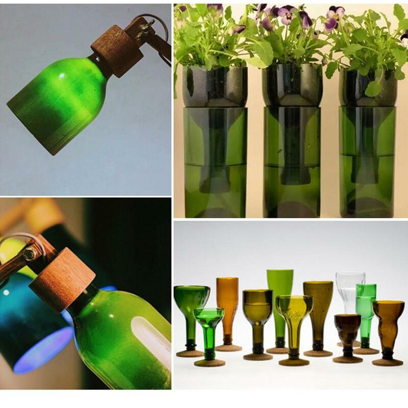 Szklany przyrząd do rozcinania butelek profesjonalny do butelek szklany nóż do butelek DIY narzędzia do cięcia maszyna do wina piwo