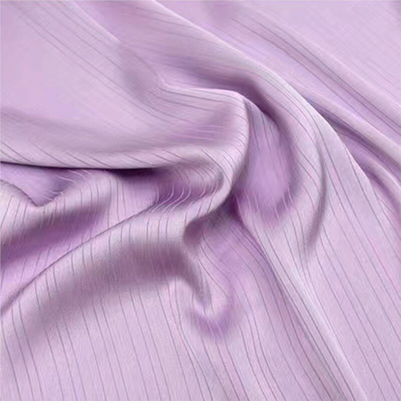 Polyester gewebe Nachahmung Essigsäure geschnittenen Streifen glänzende Satin Kleidung Anzug Hose seidig glattes Tuch