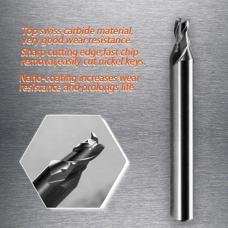 Ferramenta de serralheiro superior suíço carboneto fresa compatível com keyline ninja chave máquina corte v002 v003 v037 v004 v007