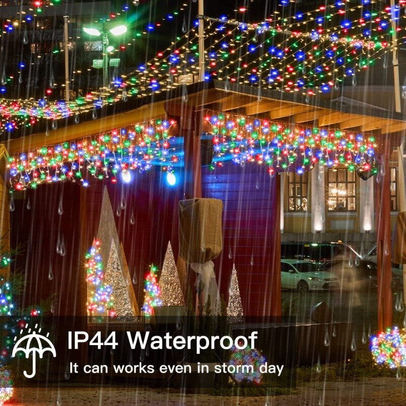 Icicle Led Curtain Lights, Decoração de Natal, Droop ao ar livre, 0.4 m, 0.5 m, 0.6m, Casa, Ano Novo, 2024, 2025